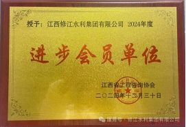 喜報(bào) | 修江水利集團(tuán)榮獲 2024 年度江西省工程咨詢協(xié)會(huì)進(jìn)步會(huì)員單位稱號(hào)